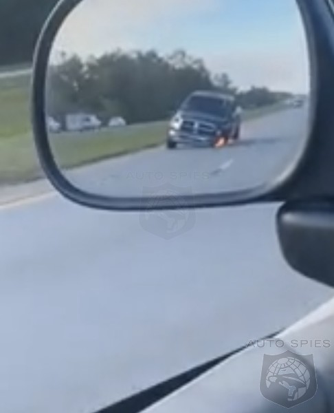 WATCH: Casino Bound RAM Driver Sighted Driving On Just Three Wheels